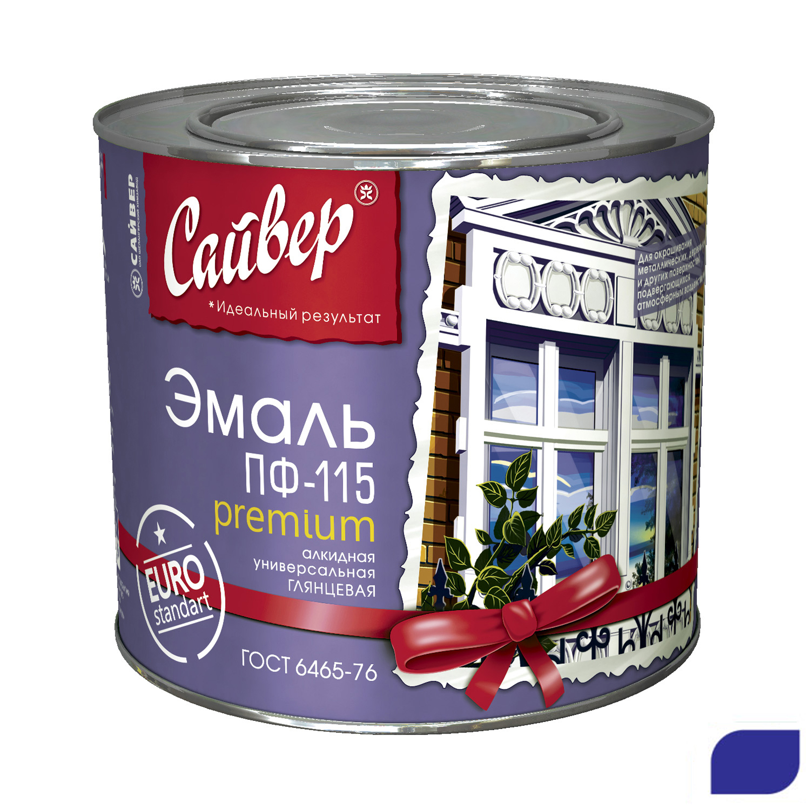 Эмаль ПФ-115 фиолетовый (0,8кг) (14) Сайвер ЗАКАЗ