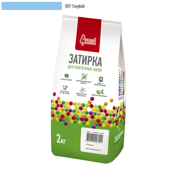 Затирка для плиточных швов "Старатели" серо-голубой 005  /2кг//8/ ЗАКАЗ