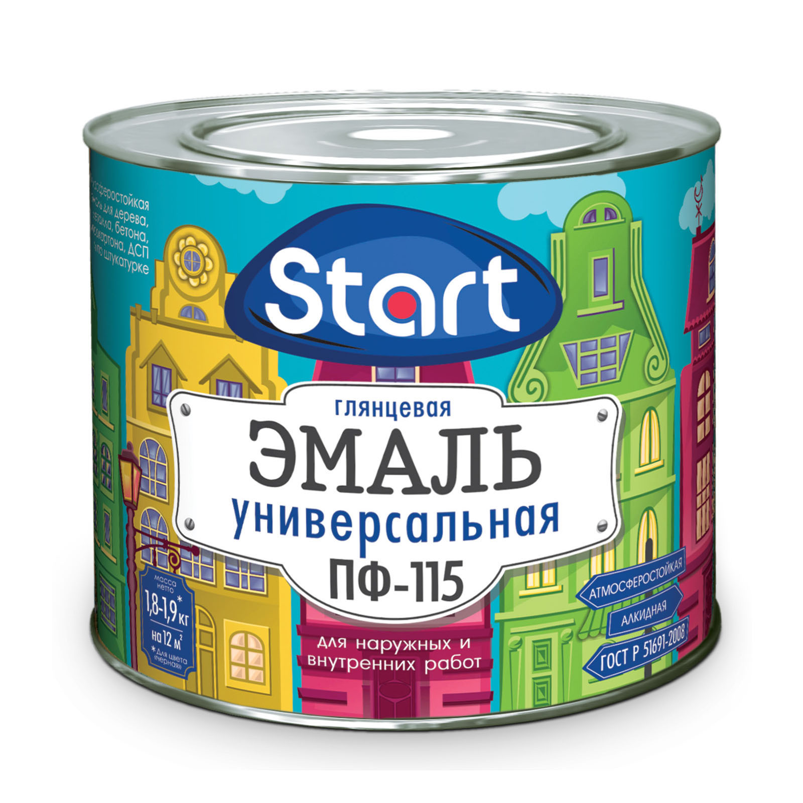 Эмаль ПФ-115 фисташковый  "Старт" (0,4кг)  (28)Сайвер ЗАКАЗ