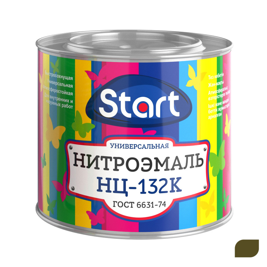 Нитроэмаль НЦ-132К Гост661-74 защитная 1,7кг /6/ Сайвер ЗАКАЗ