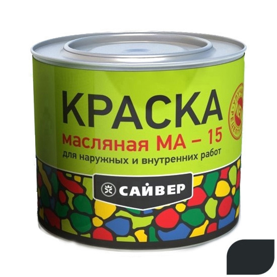 Краска масляная МА-15 черный (2,7кг)(6) Сайвер ЗАКАЗ