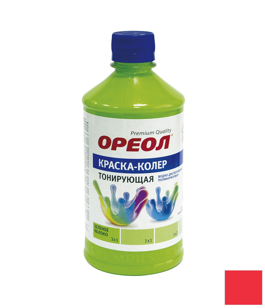 Краска-колер "ОРЕОЛ" тонирующая ВД полиакриловая фламинго 0,725кг /10шт/							