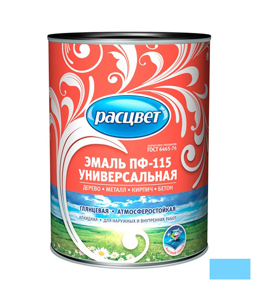 Эмаль ПФ-115 "РАСЦВЕТ ГОСТ" голубая 2,7кг /6/
