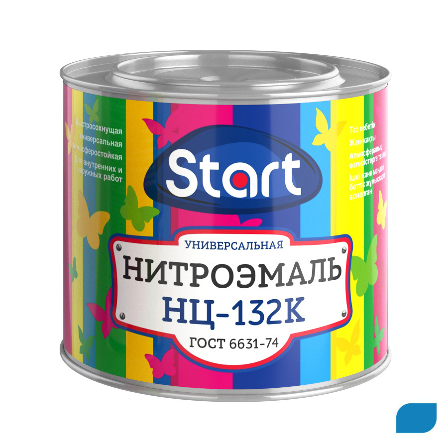 Нитроэмаль НЦ-132К Гост661-74 голубая 1,7кг /6/ Сайвер ЗАКАЗ
