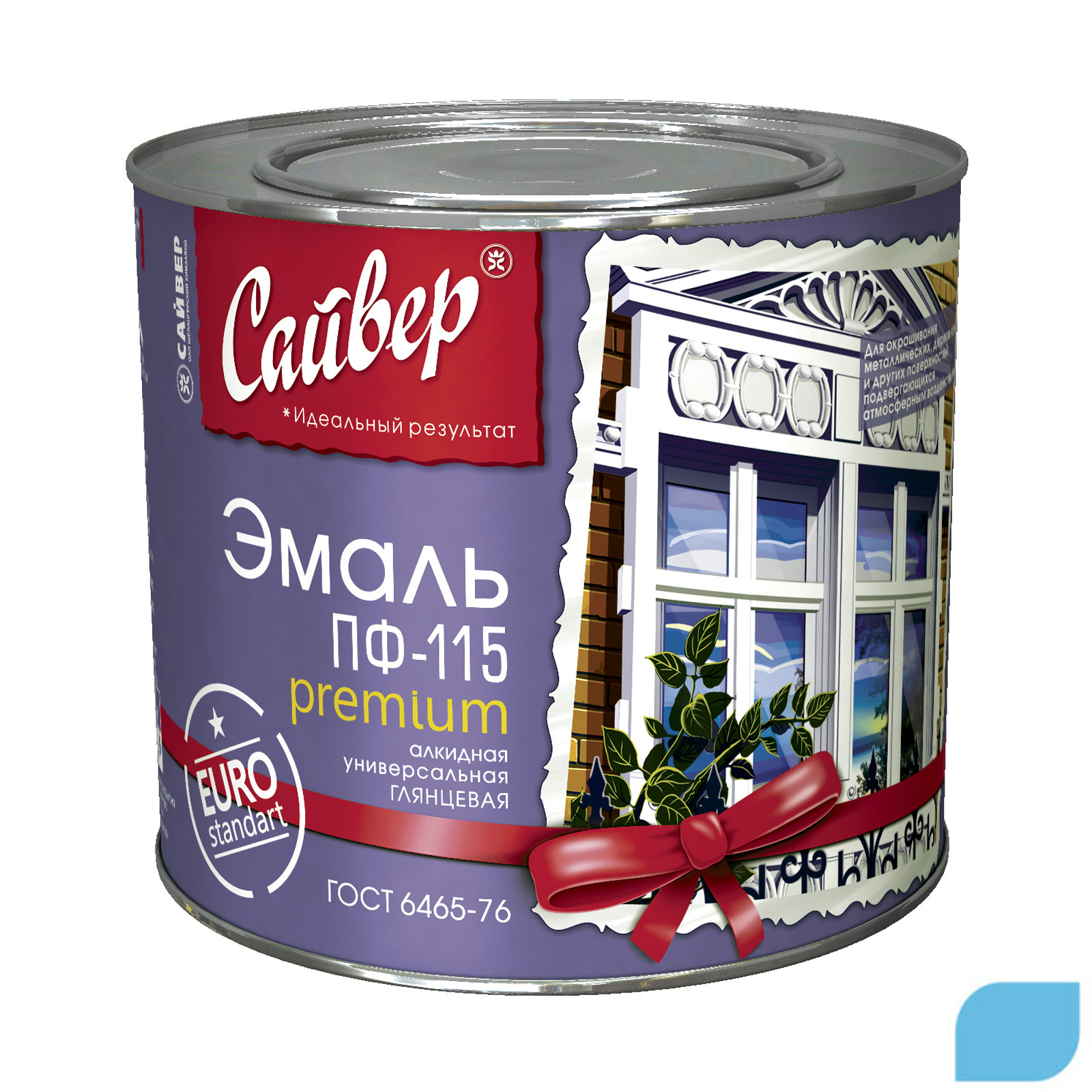 Эмаль ПФ-115 светло-голубой (6,0кг) (3) Сайвер  СНЯЛИ