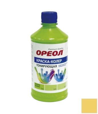 Краска-колер "ОРЕОЛ" тонирующая ВД полиакриловая золотой песок 0,725кг /10шт/							